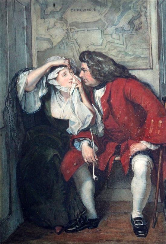 Charles Robert Leslie (1794-1855) A Scene from Tristram Shandy (‘Uncle Toby and the Widow Wadman’ 22 x 15in.